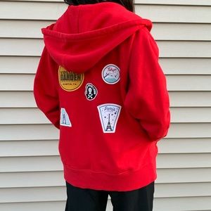 SOLD - hoodie with patches